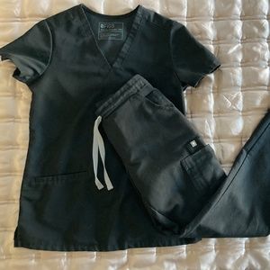 Figs scrub set Black XXS